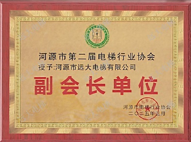 河源市电梯行业协会副会长单位